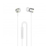 Hands Free Hoco M42 Ice Rhyme Earphones Stereo 3.5mm  with Micrphone and Operation Control Button 1.2m Silver