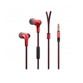 Hands Free Hoco M30 Glaring  Earphones Stereo 3.5mm Red with Micrphone and Operation Control Button