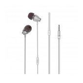 Hands Free Hoco M28 Glaring  Earphones Stereo 3.5mm  White with Micrphone and Operation Control Button