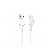 Data Cable Hoco X20 Flash USB to USB-C 3A White 1m