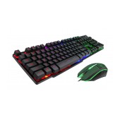 Wired Keyboard and Mouse iMICE KM-680 USB with LED Backlight, Multimedia Keys and Gaming. Black