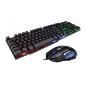 Wired Keyboard and Mouse iMICE AN-300 USB with LED Backlight, Gaming Multimedia Keys and 7D Mouse. Black