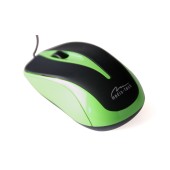 Wired Mouse Media-Tech MT1091G V.3.0 1000cpi with 3 Button with Scrolling Wheel Black-Green