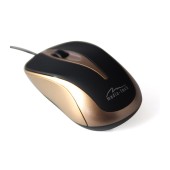 Wired Mouse Media-Tech MT1091MO V.3.0 1000cpi with 3 Button with Scrolling Wheel Black-Gold