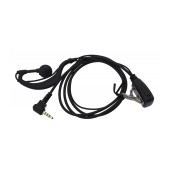 Hands Free Mono Ancus HiConnect 3.5mm with operating button for Walkie Talkie Black Bulk