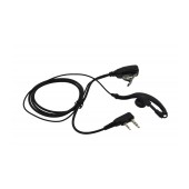 Hands Free Mono Ancus HiConnect with dual connector 2.5mm & 3.5mm with operating button for Walkie Talkie Black Bulk