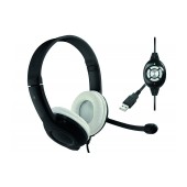 Stereo Headphone Media-Tech MT3573 EPSILION USB with Microphone and Control Buttons Black