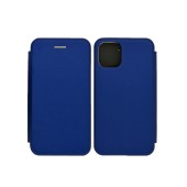 Book Case Ancus Magnetic Curve for Apple iPhone 12 Mini TPU Dark Blue