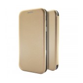Book Case Ancus Magnetic Curve for Apple iPhone 12 Mini TPU Gold