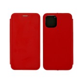 Book Case Ancus Magnetic Curve for Apple iPhone 12 / iPhone 12 Pro TPU Red