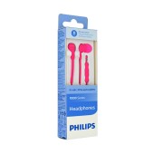 Hands Free Philips in-Ear HS Stereo 3.5mm TAE1105PK/00 Pink With Microphone