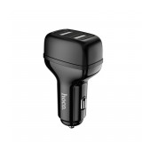 Car Charger Hoco Z36 Leader with 2 USB Outputs 5V 2.4A Max Black