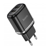 Travel Charger Hoco N4 Aspiring Dual Port Charging USB 2.4A Black