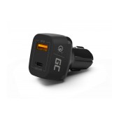 Car Charger Green Cell CAD33 PowerRide 54W 3xUSB 18W Ultra Charge 54W 3.6-6V/3A,6-9V/2A,9-12V/1.5A με Backlight