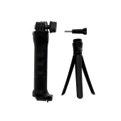 Selfie Stick Monopod LEDISTAR LDX-P3 3-Way for GoPro and Photograph Machines Extendible Black (Closed 18cm, with Extention 51cm )