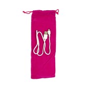 Data Cable Ancus HiConnect USB to Micro-USB 1A White 0.60m with Pink Velvet Case for Devices
