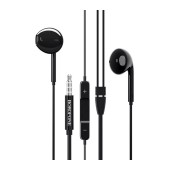Hands Free Borofone BM30 Original Series Stereo 3.5 mm Black with Micrphone and Operation Control Button
