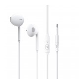 Hands Free Hoco Borofone BM54 Maya Earphones Stereo 3.5mm  with Micrphone and Control Button 1.2m White