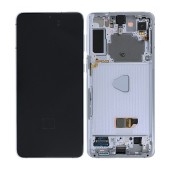 Original LCD with Digitizer with Frame for Samsung SM-G996B Galaxy S21+ Silver GH82-24555C