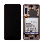 Original LCD with Digitizer with Frame and Battery for Samsung SM-G996B Galaxy S21+ Violet GH82-24555B EB-BG996ABY
