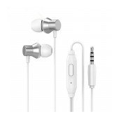 Hands Free Lenovo HF130 Earphones Stereo 3.5mm with Micrphone and Operation Control Button White