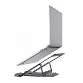 Tablet Holder Hoco PH37 Excellent Compatible with Portable Devices and Laptops with Folding Capability Gray