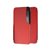 Book Case Ancus Smart Flip  for Samsung S21 G991F G991B TPU Red