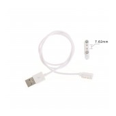 Charger Ancus Wear 2 pin - 7.62mm for Smartwatch and Smartband White