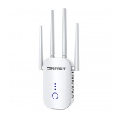 Wifi Repeater / Extender Dual Band Hi-Speed Comfast CF-WR758AC V2 1200Mbps of Four External Antennas. With European UK Plug