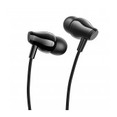 Hands Free Hoco Borofone BM61 Wandere Universal Earphones Stereo 3.5mm  with Micrphone and Control Button 1.2m Black