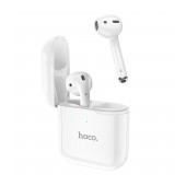 Wireless Hands Free Hoco EW06 V.5.0 White with Touch Sensor Switching Master/Slave and Siri/Google Assistant