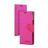 Book Case Goospery Canvas Diary for Apple iPhone 13 Pro Max Pink