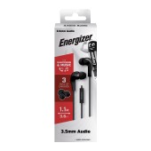 Hands Free Energizer CIA5 Stereo 3.5 mm Black with Micrphone and Operation Control Button 1,1m