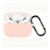 Silicone Case Goospery for Airpods Pro Peach with Hook