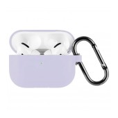 Silicone Case Goospery for Airpods Pro LIght Purple with Hook