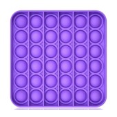 Pop it Fidget Square 12x12 cm Purple with Gift Wrap
