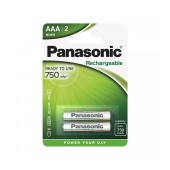 Rechargeable Battery Panasonic size AAA HHR4MVE/2BC 750 mAh 1.2V  Τεμ. 4