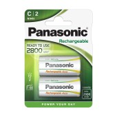 Rechargeable Battery Panasonic size C HHR-2SRE/2B 2800mAh 1.2V  2Pcs