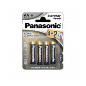 Battery Panasonic Panasonic Alcaline Power LR6EPS/6BP size AA 1.5 V Psc. 6