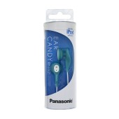 Hands Free Panasonic Stereo Earbud RP-HV21E-A 3.5mm Blue With Clip1.2m No Mic