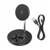 Wireless Charger Pad Hoco S23 Volant 5V/2A up to 15W With 1m Canle Black