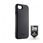 Case Shockproof Carbon  Energizer Certified with a Drop Test 3 Meter  for Apple iPhone 7 / 8 / SE (2020) Black