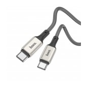 Data Cable Hoco X66 Howdy PD 60W USB-C to USB-C 3.0A  Gray 1m