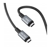Data Cable Hoco US01 USB3.1 GEN2 10Gbps 100W Super-Speed USB-C to USB-C 4K 60Hz 5.0A 1.8m Black