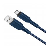 Data Cable Hoco Hoco X59 Victory USB το Micro USB 2.4A With TPE Connectors and Braided Cable Blue 1m