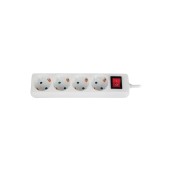 Power Strip G04MK with 4 Schuko with a On/Off Button and 3 m. Cable (250V-16A 3680W)