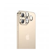 Frame Film Κάμερας Hoco 3D Metal for Apple iPhone 13 Pro / iPhone 13 Pro Max Gold