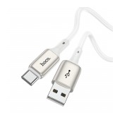Data Cable Hoco X66 Howdy USB σε USB-C 2.4A  White 1m