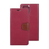 Book Case Goospery Sonata Diary Case for Apple iPhone 12/12 Pro Bordeaux