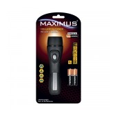 Flashlight Maximus 3W Led Flashlight Super-Clear IPX4 125 Lumen Power 126m Distance Black